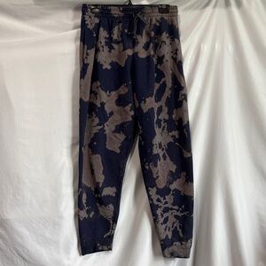 Navy and Brown Tie-Dye Joggers
